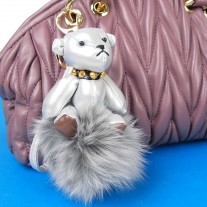 Silver Bear Bag Charm | LotusTing
